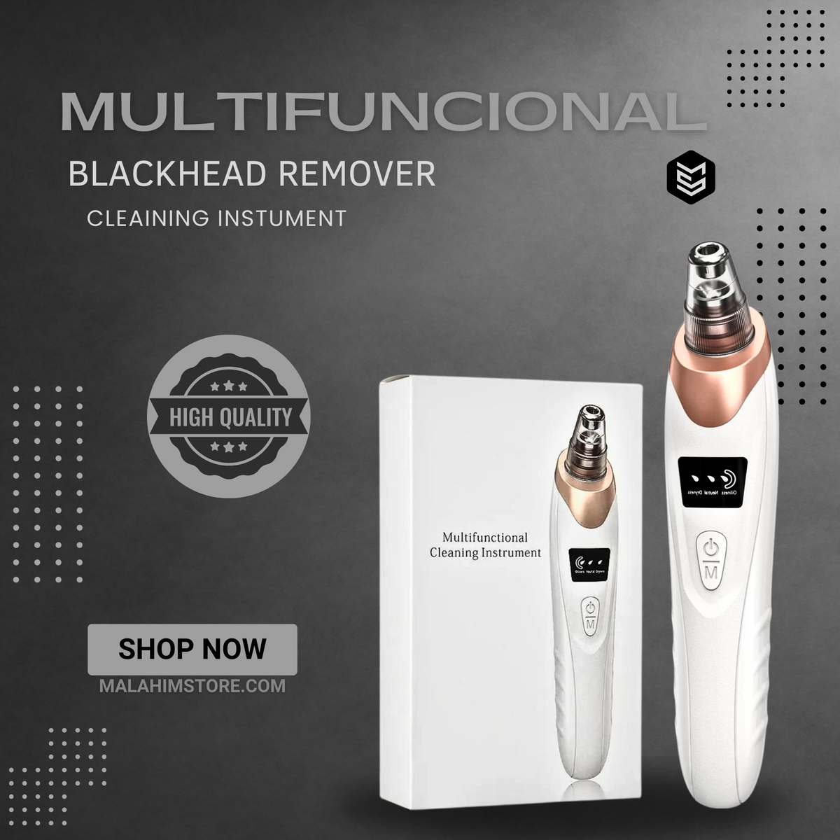 5 In 1 Black Head Remover Machine Acne Pimple Pore Cleaner Vacuum Tool